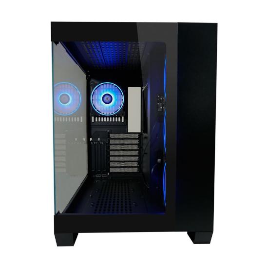 Ohišje LC POWER 809B Dark Storm_X, MIDI, ATX, bez napajalnika, črno