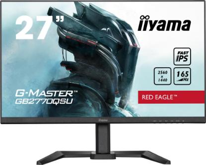 Gaming monitor 27" IIYAMA G-Master GB2770QSU-B5, QHD, IPS, 165Hz, 1ms, 400cd/m2, FreeSync, pivot, zvočnici, črni