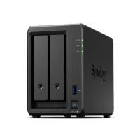 NAS server SYNOLOGY DiskStation DS723+, 2-bay All-in-1 NAS server, 2.5"/3.5" HDD/SSD podrška, Hot Swappable HDD, Wake on LAN/WAN, 2GB, 2×G-LAN, USB3.2 Gen 1/eSATA