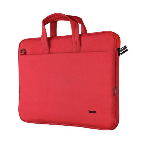 Torba za laptop TRUST Bologna Eco, Slim, 16", crvena