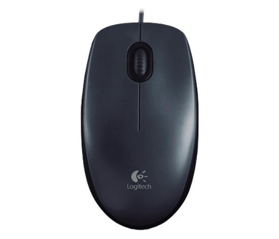 Miška LOGITECH M100, USB, črni