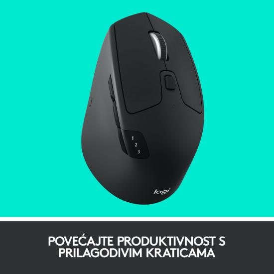 Miška LOGITECH M720 Triathlon, bežični, Unifying receiver USB