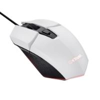 Miška TRUST GXT 109W Felox, RGB, optički, 6400dpi, beli