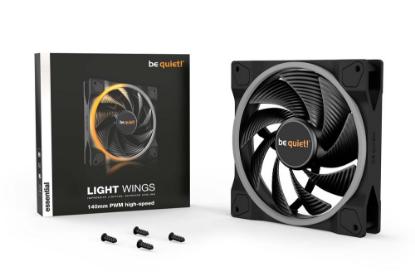 Ventilator BE QUIET Light Wings, PWM, RGB, 140mm, 2200 okr/min, črni