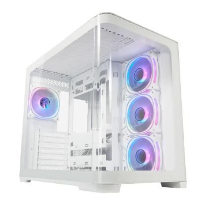 Ohišje LC POWER 8001W Pro-Storm Light, MIDI, ATX, bez napajalnika, belo