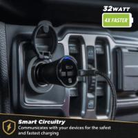 Auto punjač SCOSCHE PowerVolt PD32, dual port 20W USB-C PD + 12W USB-A