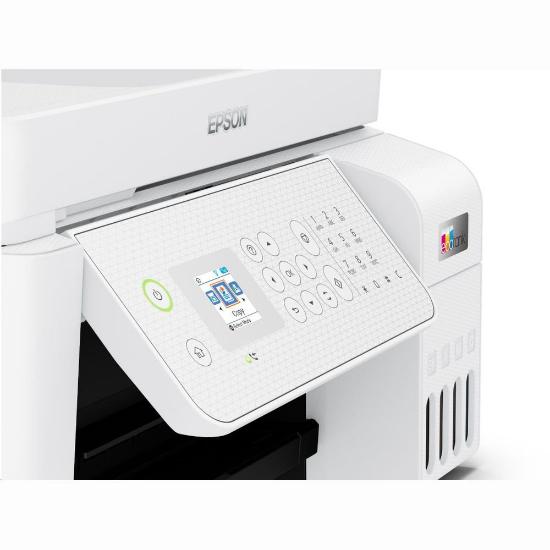 Multifunkcijski Tiskalnik EPSON EcoTank L5316, Tiskalnik/scanner/copy/fax, 5760 dpi, USB, LAN, WiFi, beli