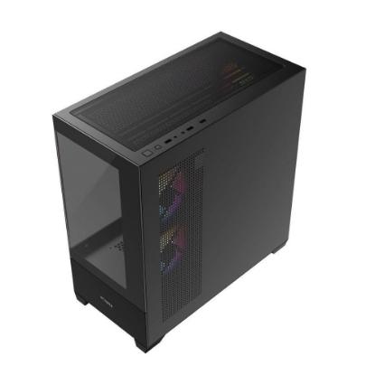 Ohišje BIT FORCE SPARK ARGB-TG3, MIDI, ATX, črno, bez napajalnika