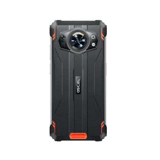 Pametni telefon OSCAL S80, 6,58", 6GB, 128GB, Android 12, crno-narančasti