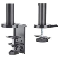 Stalak za monitor MANHATTAN 461597, za dva monitora, stolni, 17" do 32", crni