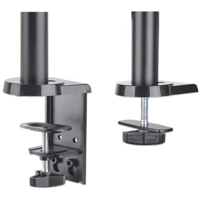Stalak za monitor MANHATTAN 461597, za dva monitora, stolni, 17" do 32", crni