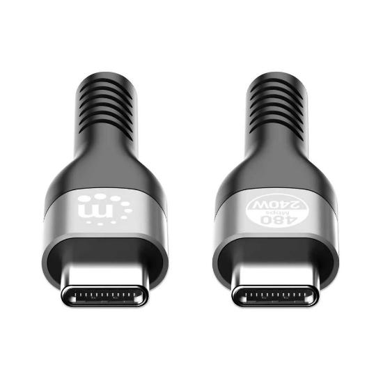 Kabel MANHATTAN, USB 2.0, USB-C (M) na USB-C (M), PD 3.1, 240W, 2.0m