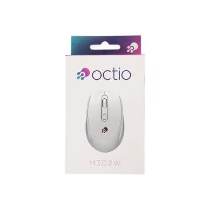Miška OCTIO M302W, optički, bežični, 1600dpi, beli