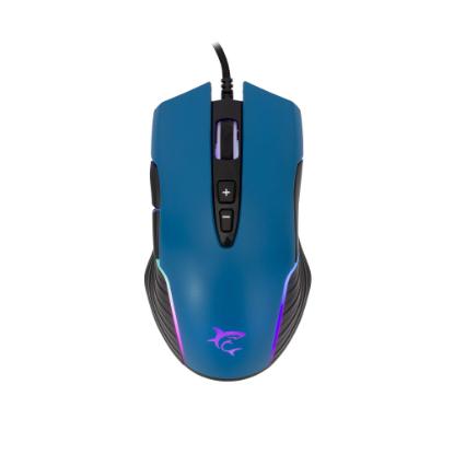 Miška WHITE SHARK Azarah, 6400dpi, optički, žičani, modri