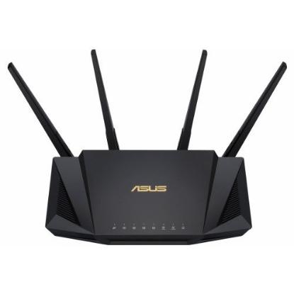 Router ASUS RT-AX58U V2, 802.11ax/a/b/g/n/ax, Dual Band, 4 externe antene, 4x LAN 10/100/1000 + 1 WAN 10/100/1000, bežični