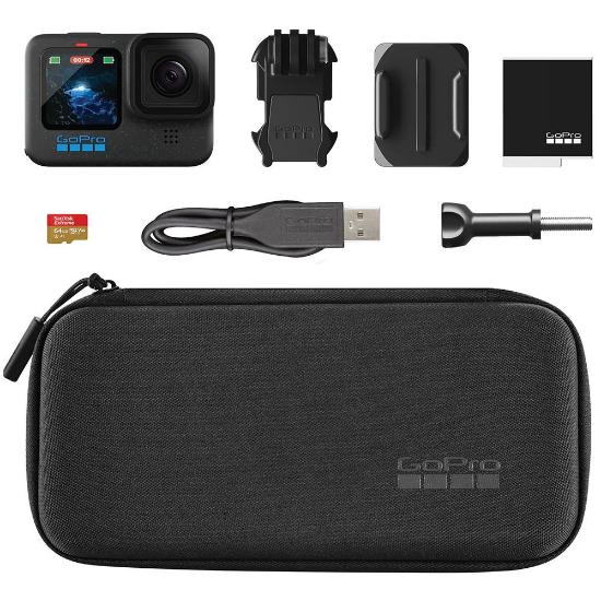 Sportska digitalna kamera GOPRO HERO 12 Black, 5.3K60/4K120/2.7K240, 27MP, Touchscreen, Voice Control, HyperSmooth 6.0, GPS
