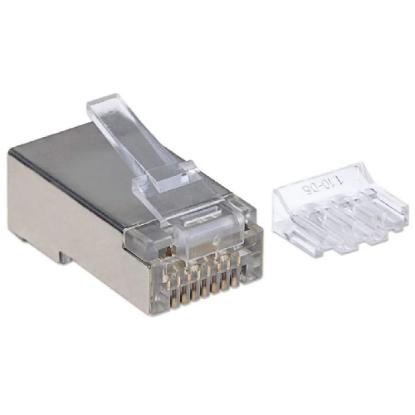 STP konektor INTELLINET CAT6A, RJ45, modularni Pro Line, trostruki zupčasti terminal - 50 komada