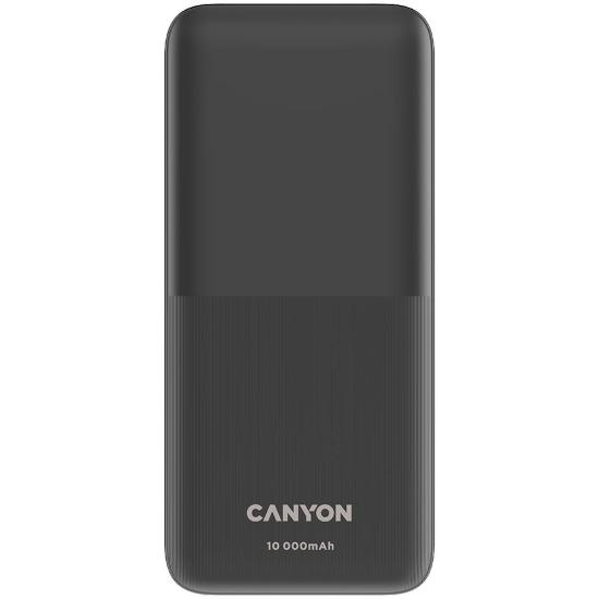 Mobilni USB punjač CANYON PB-1010, 10000 mAh, PD, QC3.0, 22.5W, crni