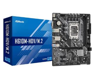 Matična plošća ASROCK H610M-HDV/M.2, LGA1700, Intel 12 Gen., 2x DDR4, mATX