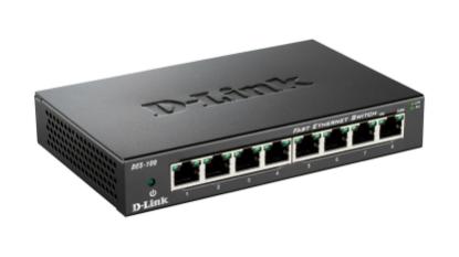 Switch D-LINK DES-108, 10/100 Mbps, 8-port