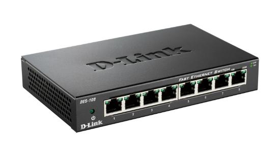 Switch D-LINK DES-108, 10/100 Mbps, 8-port