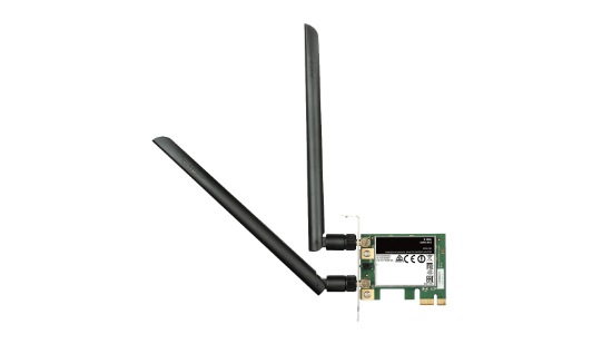 Mrežna kartica adapter PCI-E, D-LINK DWA-582, 802.11ac, AC1200 DualBand, 2x 4.5dBi antene, za bežičnu mrežu