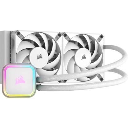 Vodno hlajenje CORSAIR iCUE H100i RGB Elite, CW-9060078-WW, za Intel i AMD, belo