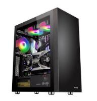 Ohišje MS ARMOR V500 gaming, MIDI, ATX, window, črno, bez napajalnika