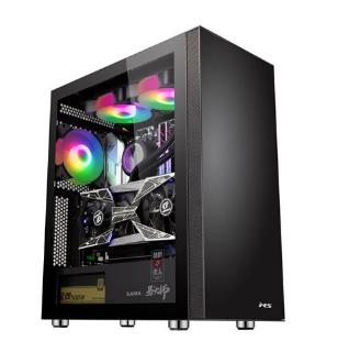 Ohišje MS ARMOR V500 gaming, MIDI, ATX, window, črno, bez napajalnika