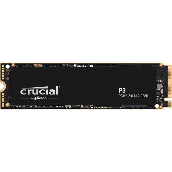 SSD 500GB CRUCIAL P3, PCIe Gen 3 NVMe M.2, 2280, 3500/1900 MB/s