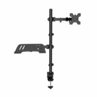 Stalak za monitor i laptop MANHATTAN 462136, stolni, 13" do 32", za monitor+laptop, crni