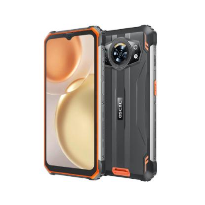 Pametni telefon OSCAL S80, 6,58", 6GB, 128GB, Android 12, crno-narančasti