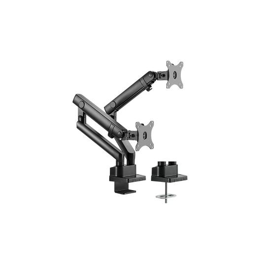 Stalak za monitor ICY BOX IB-MS314-T, stolni, do 32", za 2 monitora, crni