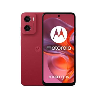 Pametni telefon MOTOROLA G05, 6,67", 4GB, 128GB, Android 15, crveni