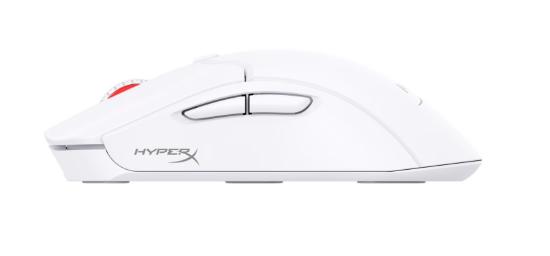 Miška HYPERX Pulsefire Haste 2 Wireless 6N0A9AA, 26000 DPI, bežični, beli