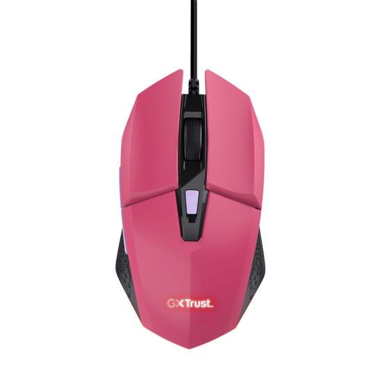 Miška TRUST GXT 109P Felox, RGB, optički, 6400dpi, rozi
