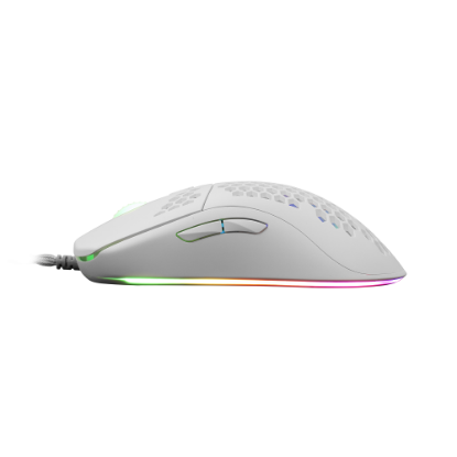 Miška WHITE SHARK Galahad GM-5007, 6400dpi, RGB, optički, žičani, beli