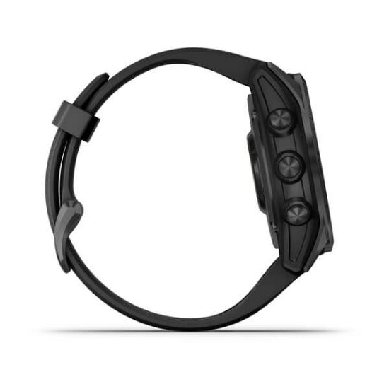 Pametni sat GARMIN Fenix 7S Solar, HR, GPS, multisport, crni/crni remen