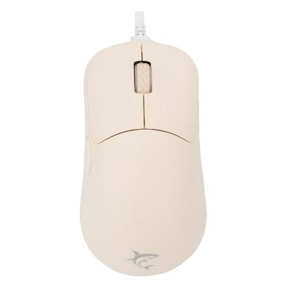 Miška WHITE SHARK Graphene, optički, 12400dpi, bež