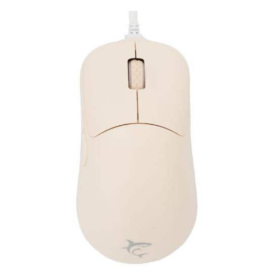 Miška WHITE SHARK Graphene, optički, 12400dpi, bež