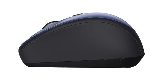 Miška TRUST Yvi+ Silent Wireless Mouse, optički, 1600dpi, bežični, USB, modri