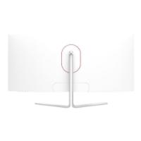 Gaming monitor 34" LC POWER LC-M34-UWQHD-100-C-V3, UWQHD, VA, 100Hz, 6ms, 300cd/m2, ukrivljen, beli