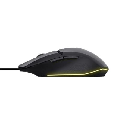 Miška TRUST GXT 109 Felox, RGB, optički, 6400dpi, črni