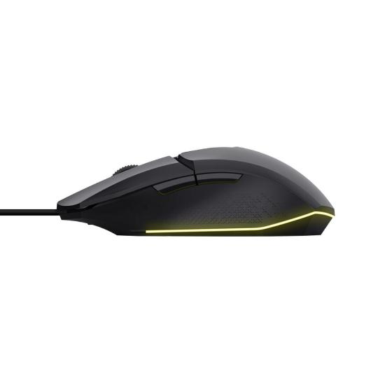 Miška TRUST GXT 109 Felox, RGB, optički, 6400dpi, črni