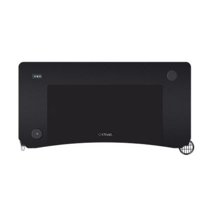 Gaming miza TRUST GXT 710 Luminus Pro, RGB, bežični polnilec, črni