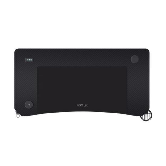 Gaming miza TRUST GXT 710 Luminus Pro, RGB, bežični polnilec, črni