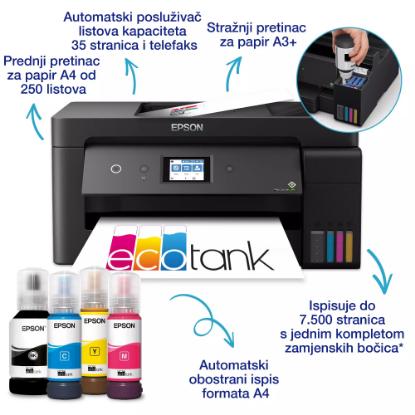 Multifunkcijski Tiskalnik EPSON ITS L14150, Tiskalnik/scanner/copy/fax, Eco Tank, 4800 dpi, USB, LAN, WiFi