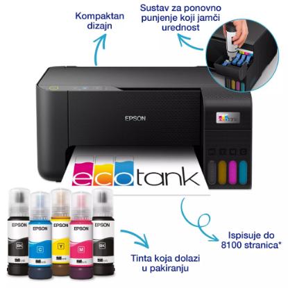 Multifunkcijski Tiskalnik EPSON EcoTank L3230, Tiskalnik/scanner/copy, 5760 x 1440, USB, črni