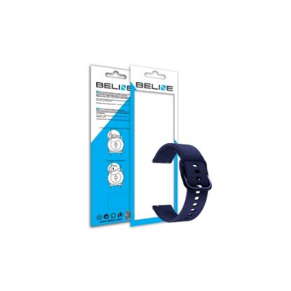 Zamjenski remen BELINE Classic za smartwatch, 20mm, silikonski, plavi