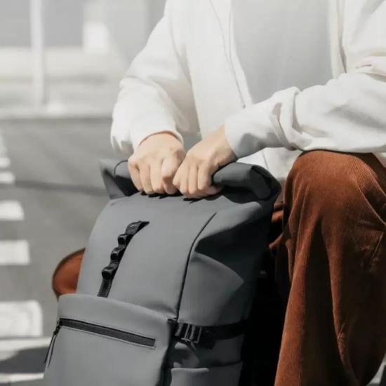Ruksak XIAOMI Roll Top Casual Backpack, do 15.6", sivi